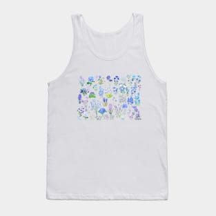 blue and purple flowers collection 2020 Tank Top